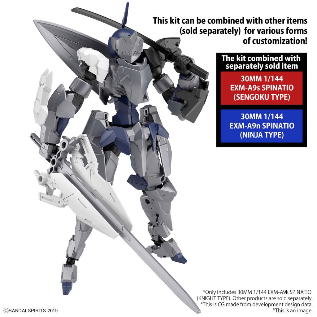 30mm 1/144 - Exm - a9k Spinatio Knight - MEKA NEKO