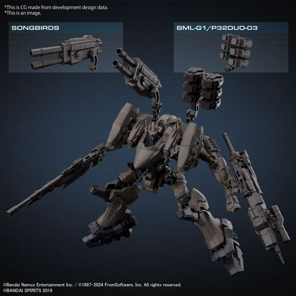 Model Kit 30MM - Armored Core VI RAD CC-2000 Orbiter Nightfall