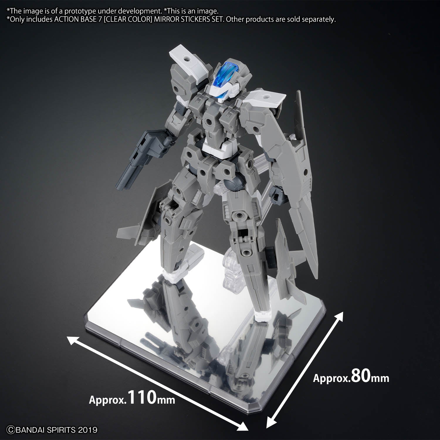 Action Base 7 Clear Color Mirror Stickers Set - MEKA NEKO
