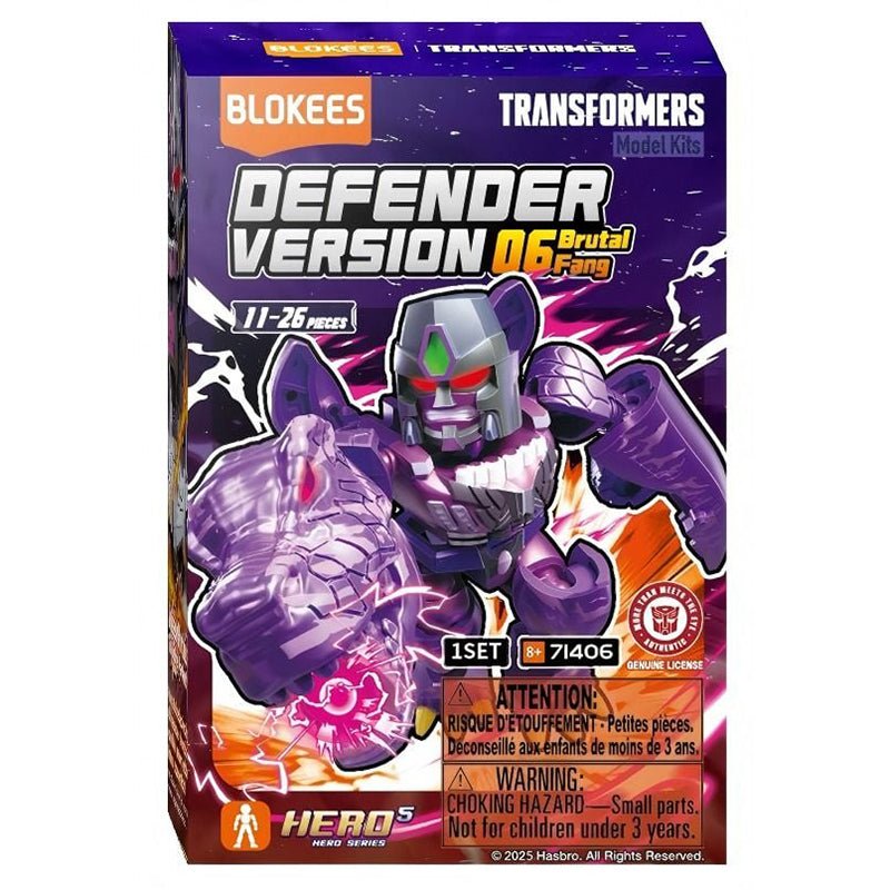 BLOKEES - Boîte mystère Transformers Defender Version 06 : Brutal Fang - MEKA NEKO