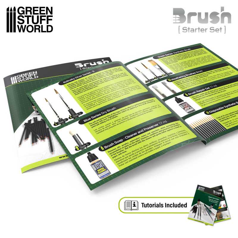 Green Stuff World - Set pinceaux de base - MEKA NEKO