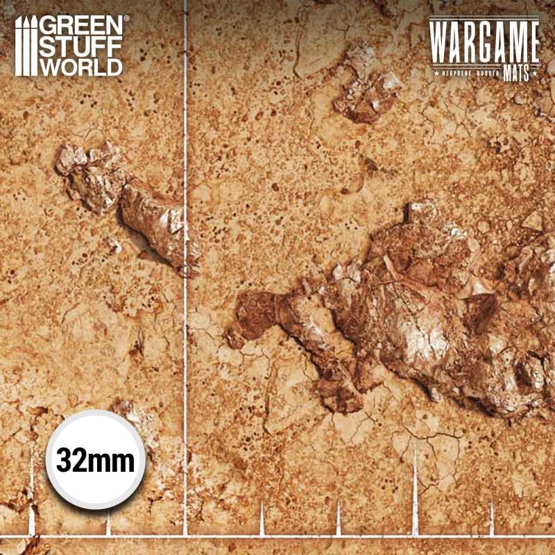 Green Stuff World - Tapis de Wargame : Dreadrock Badlands - MEKA NEKO