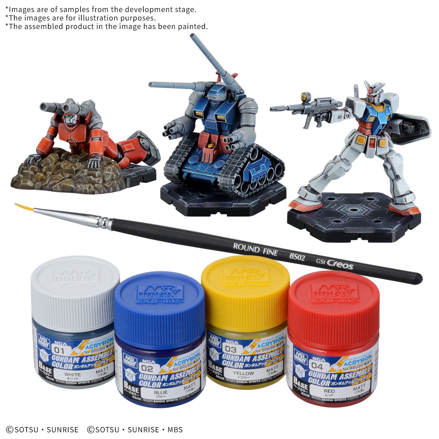 Gundam Assemble Paint Pack 01 (PRÉCOMMANDE) - MEKA NEKO