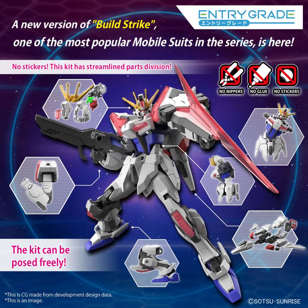 Gundam Gunpla Entry Grade 1/144 Build Strike Exceed Galaxy - MEKA NEKO