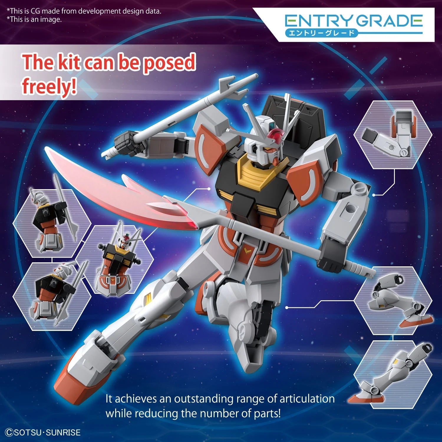 Gundam Gunpla Entry Grade 1/144 Lah Gundam - MEKA NEKO