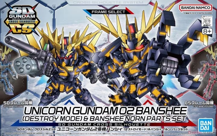 GUNDAM - SD Gundam Cross Silhouette Unicorn 02 Banshee & Norn Parts - MEKA NEKO