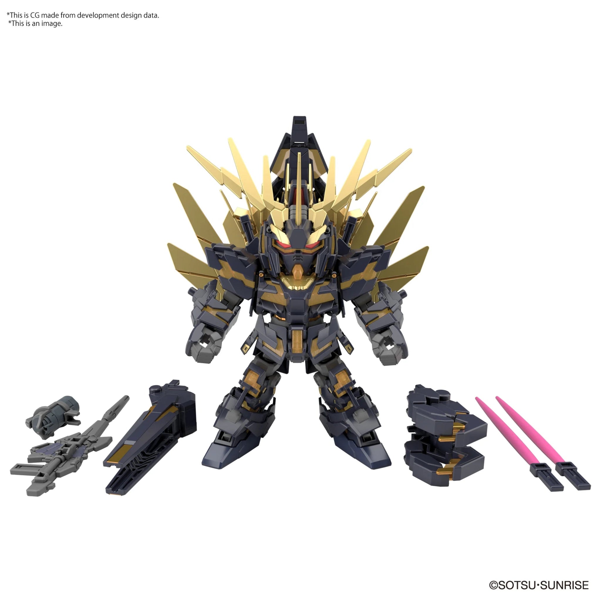 GUNDAM - SD Gundam Cross Silhouette Unicorn 02 Banshee & Norn Parts - MEKA NEKO