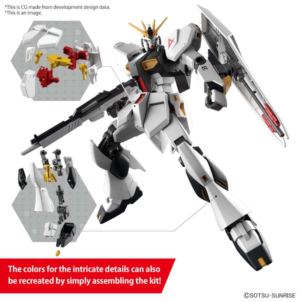 Gunpla Entry Grade 1/144 Nu Gundam - MEKA NEKO