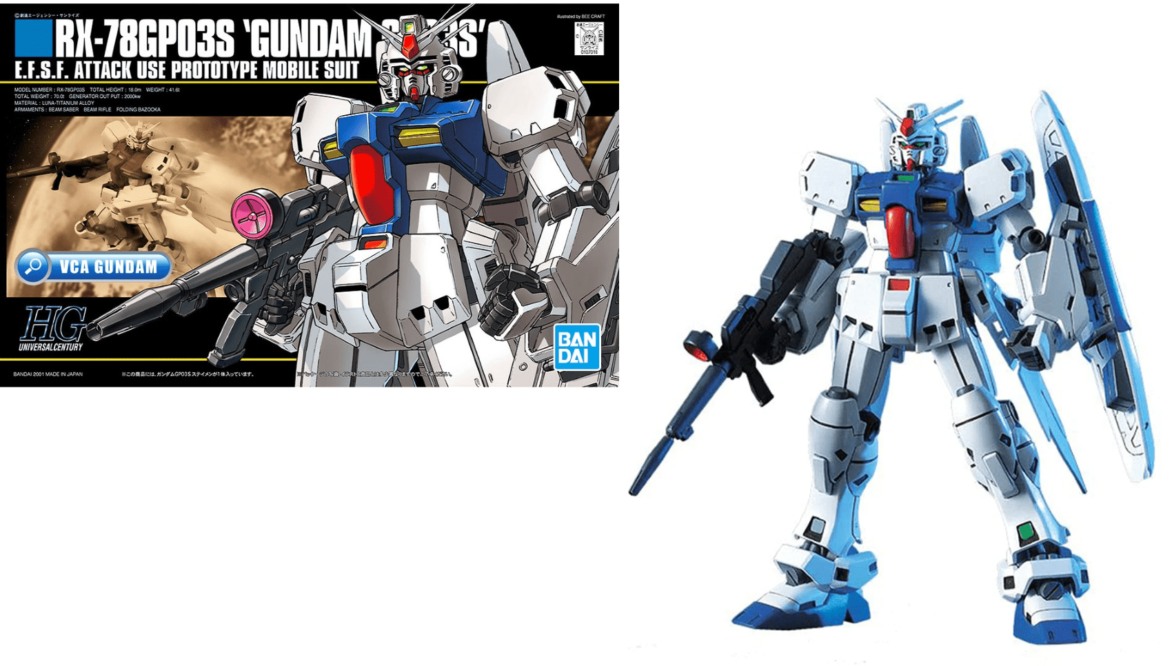 Gunpla HG 1/144 - 025 Gundam RX - 78 GP03S - MEKA NEKO