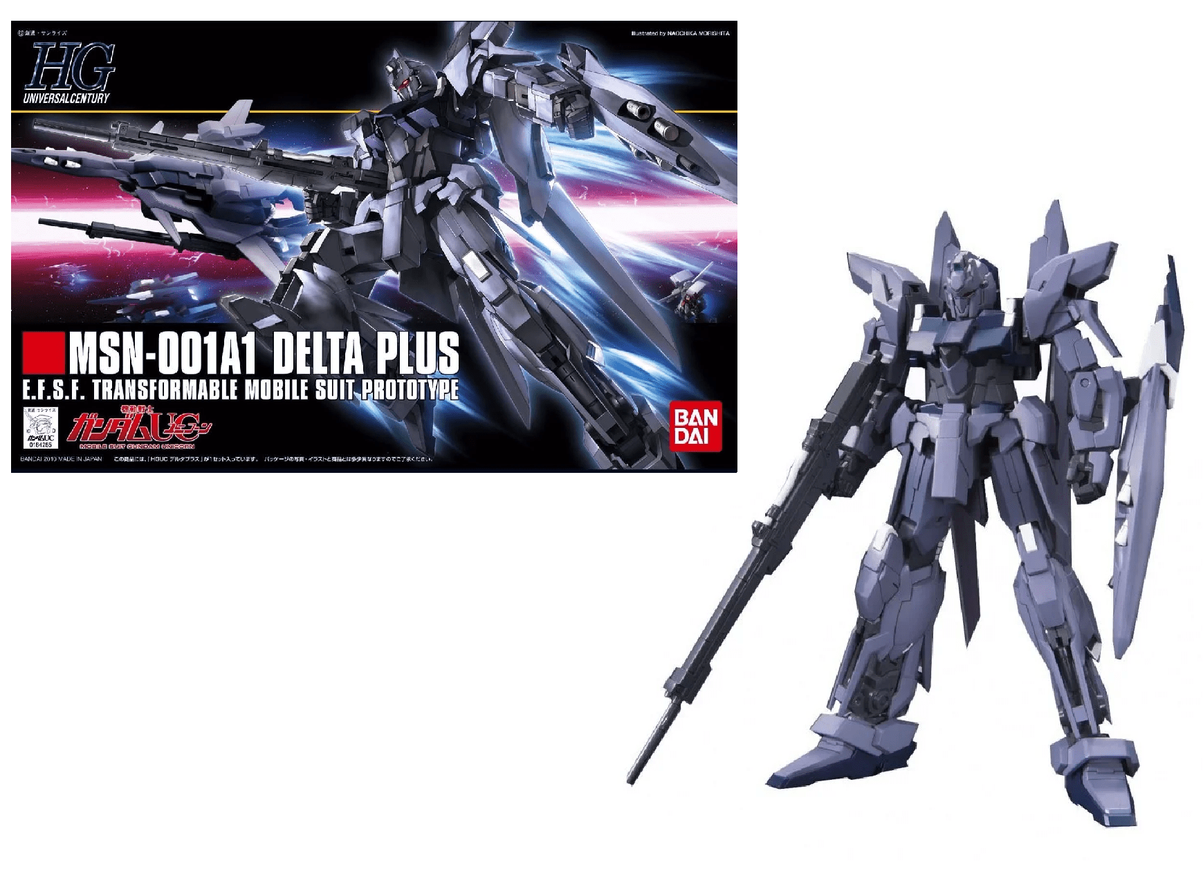 Gunpla HG 1/144 - 115 MSN - 001A1 Delta Plus - MEKA NEKO