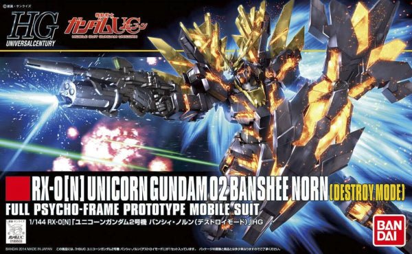 Gunpla HG 1/144 - 175 Unicorn Gundam 02 Banshee Norn Destroy Mode - MEKA NEKO