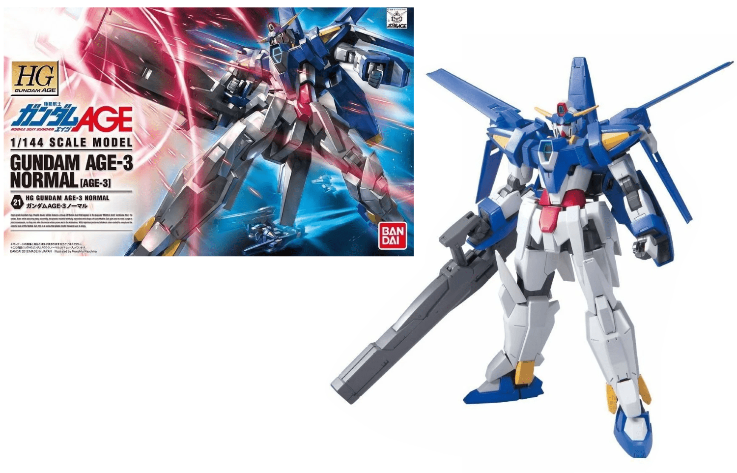 Gunpla HG 1/144 - 21 Gundam Age - 3 Normal - MEKA NEKO