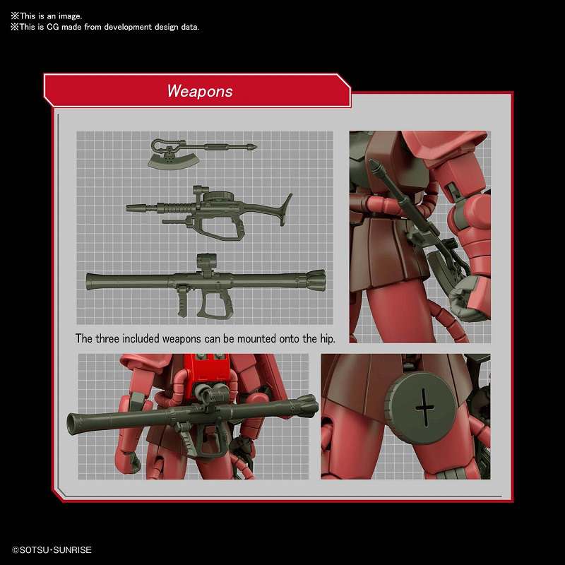 Gunpla HG 1/144 - MS - 06S Zaku II - MEKA NEKO