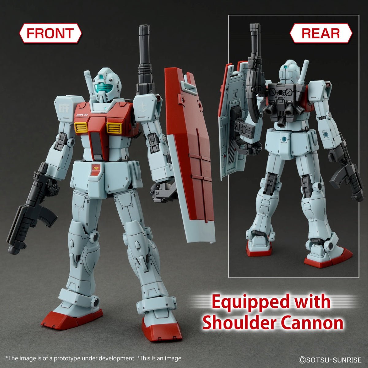 Gunpla HG 1/144 - RGM - 79 GM (Shoulder Cannon / Missile Pod) - MEKA NEKO