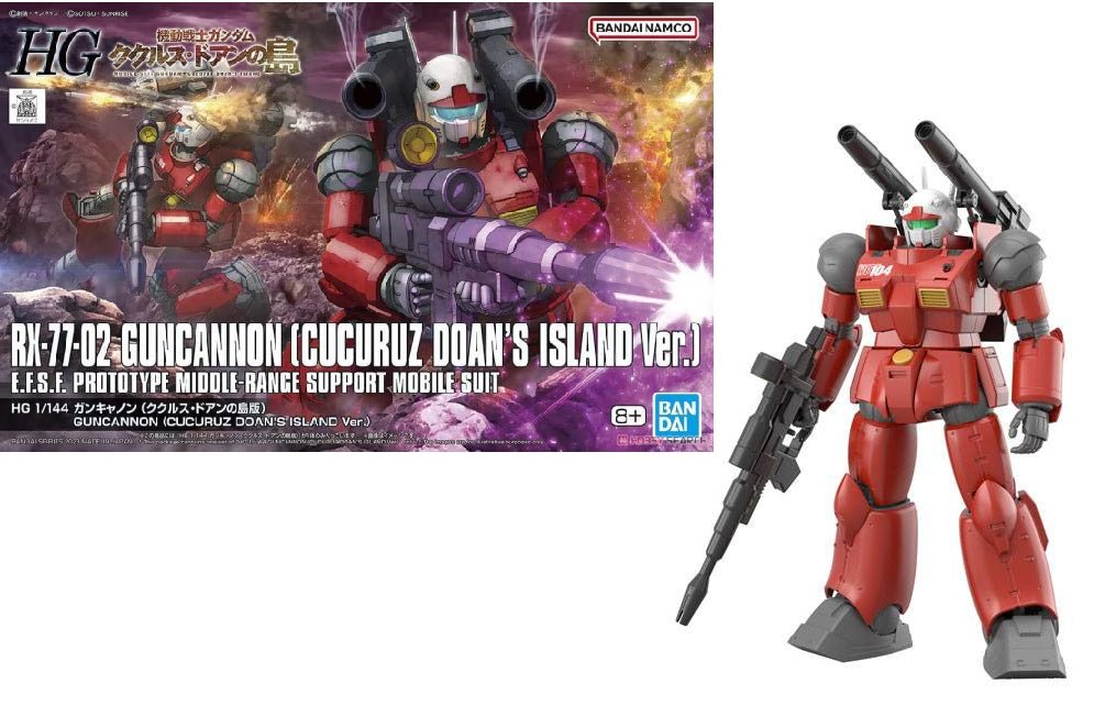 Gunpla HG 1/144 - RX - 77 - 02 Guncannon (Cucuruz Doan's Island Ver.) - MEKA NEKO