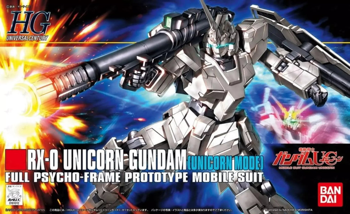 Gunpla HGUC 1/144 Unicorn Gundam Unicorn Mode – Bandai - MEKA NEKO