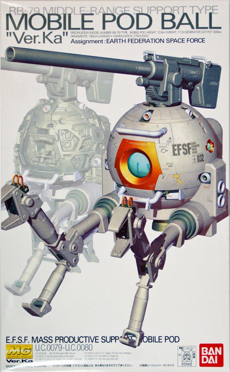 Gunpla MG 1/100 - MOBILE POD BALL VER KA - MEKA NEKO