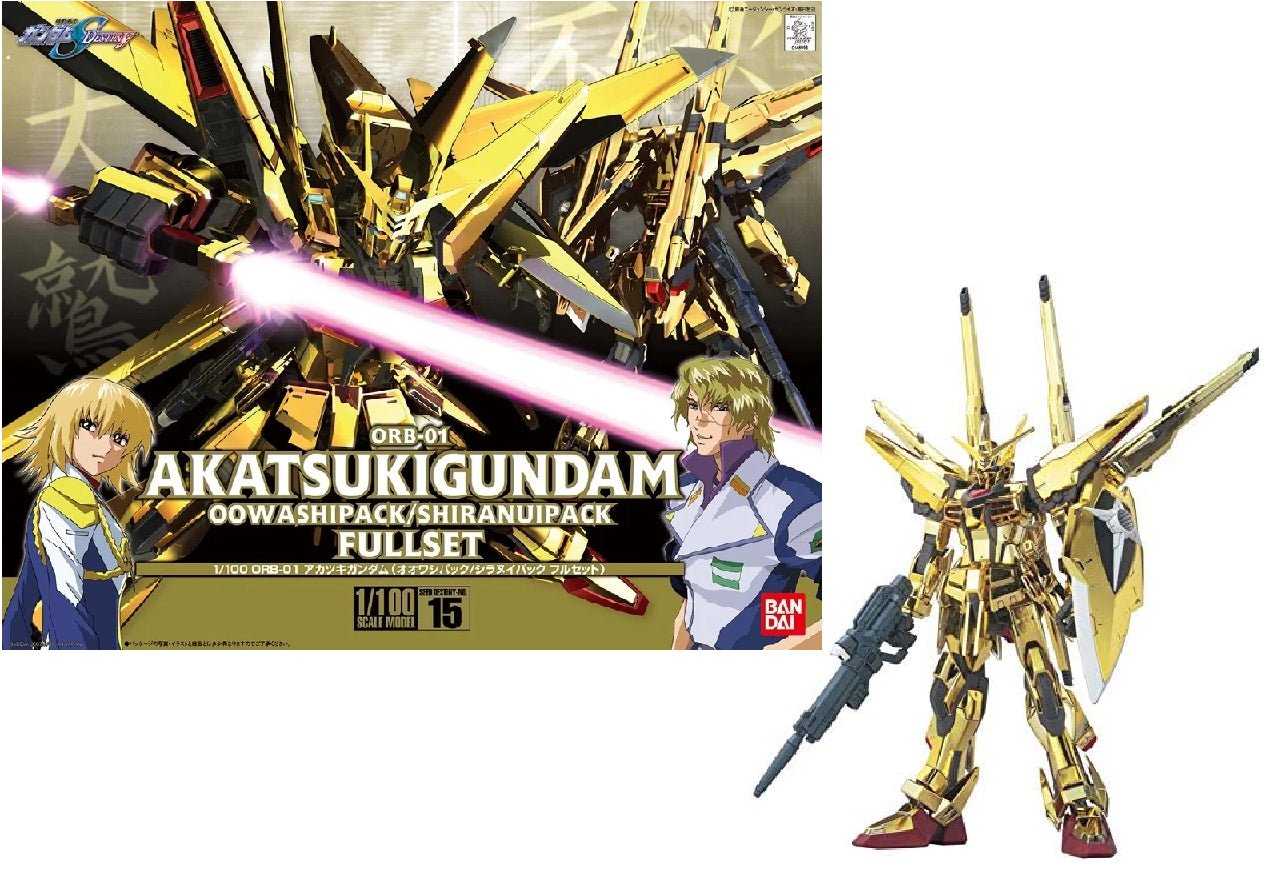 Gunpla NG 1/100 - Destiny ORB - 01 Akatsuki Oowashi/Shiranui - MEKA NEKO