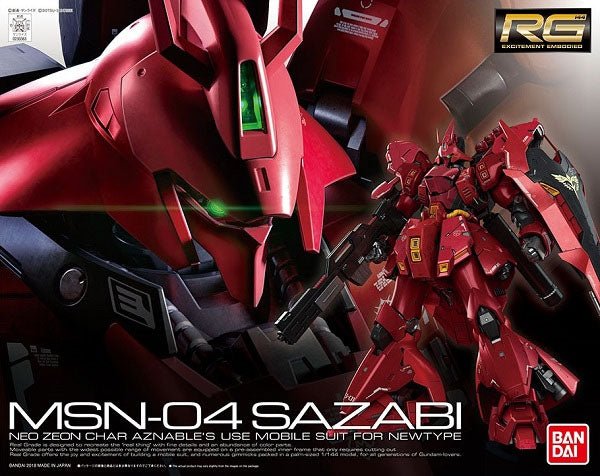 Gunpla RG 1/144 029 Sazabi - MEKA NEKO