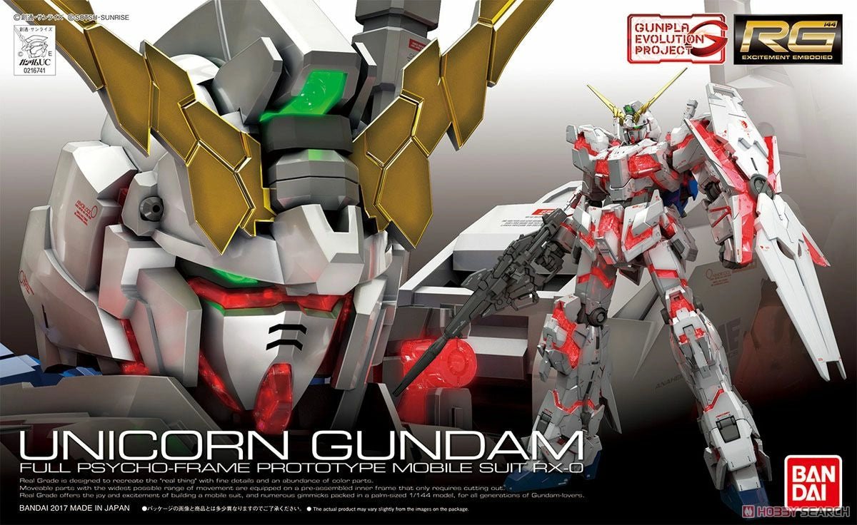 Gunpla RG 1/144 - Unicorn Gundam (Campaign) - MEKA NEKO