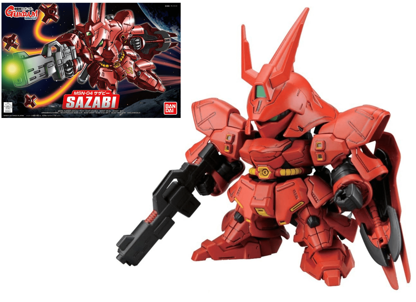 Gunpla SD - BB 382 Sazabi - MEKA NEKO