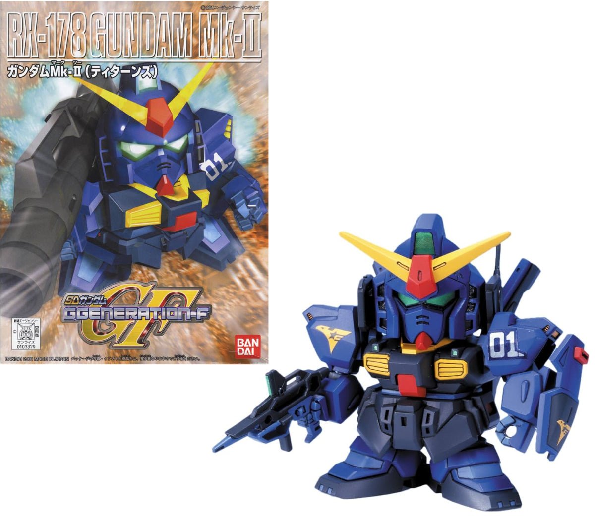 Gunpla SD - BB217 Gundam rx - 178 Mk - II Titans - MEKA NEKO
