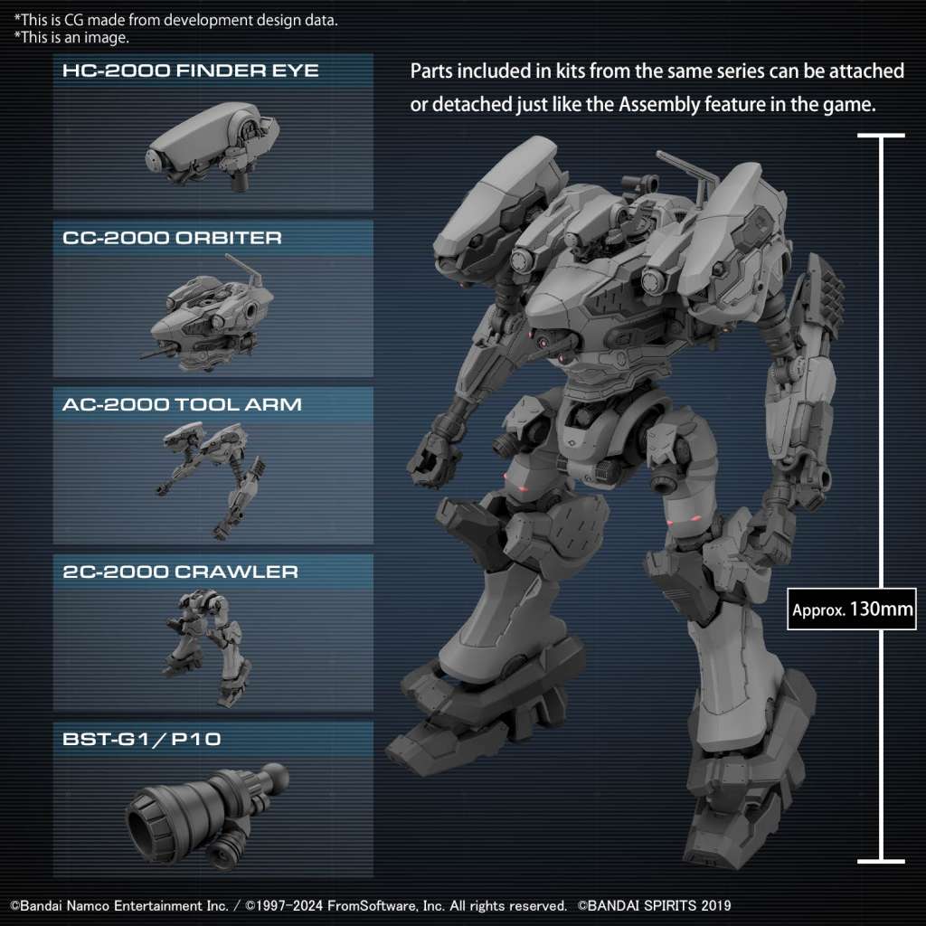 Model Kit 30MM - Armored Core VI RAD CC - 2000 Orbiter - MEKA NEKO
