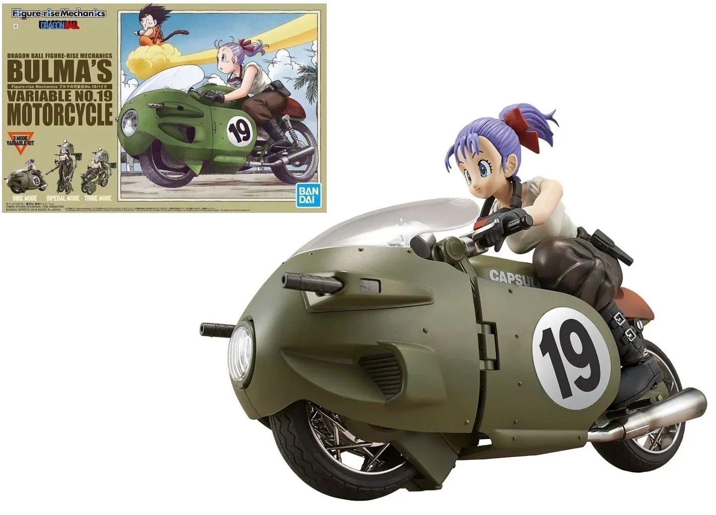 Model Kit DragonBall - Bulma's Variable No. 19 Motorcycle - MEKA NEKO