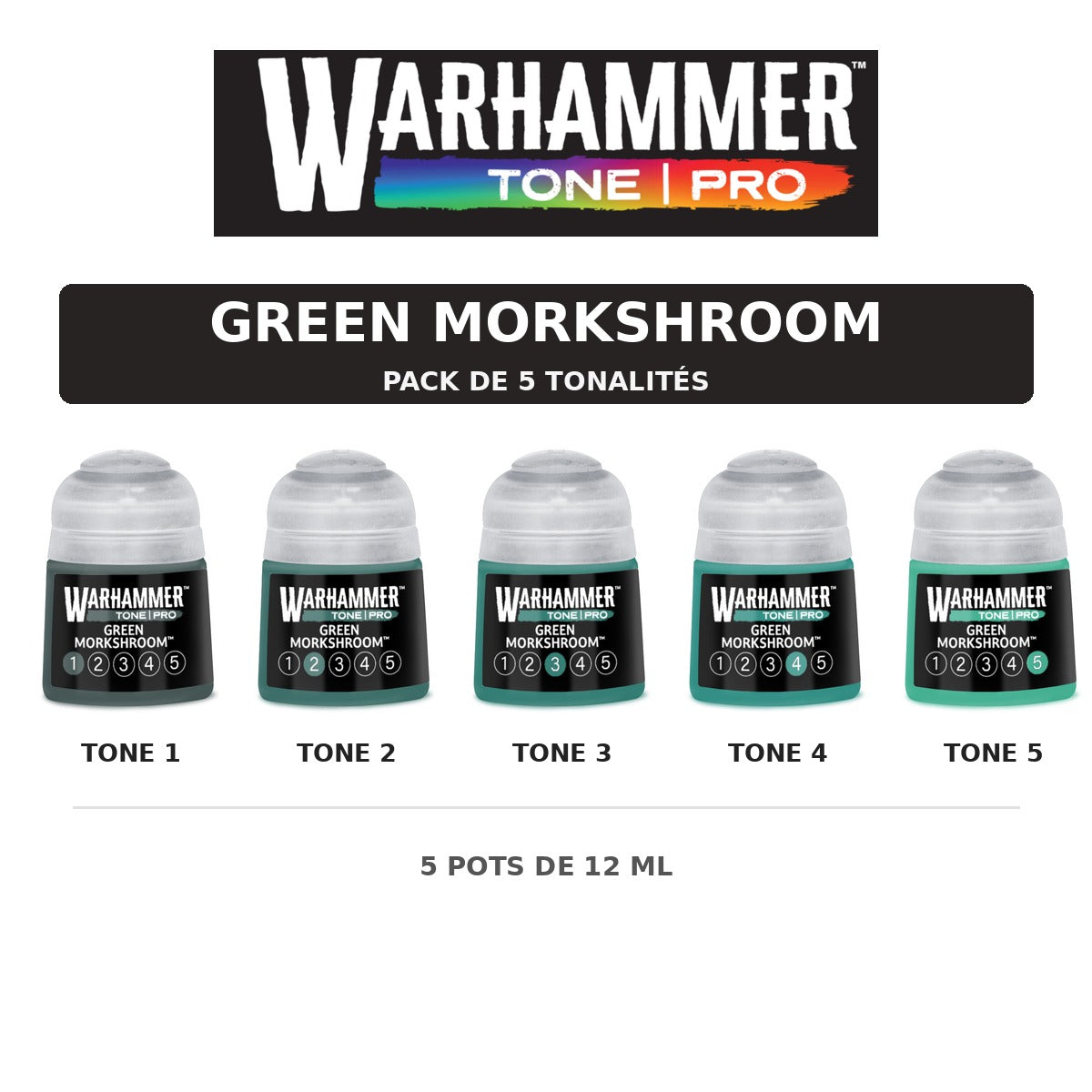 Pack Warhammer Tone Pro Green Morkshroom - 5 tonalités
