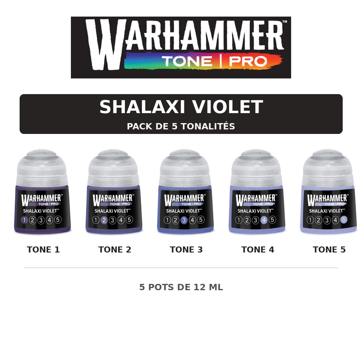 Pack Warhammer Tone Pro Shalaxi Violet - 5 tonalités