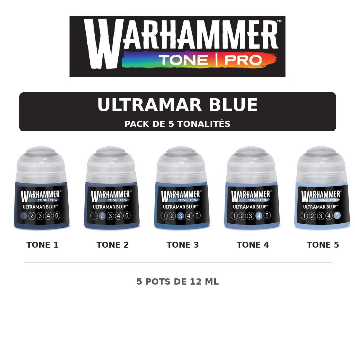 Pack Warhammer Tone Pro Ultramar Blue - 5 tonalités
