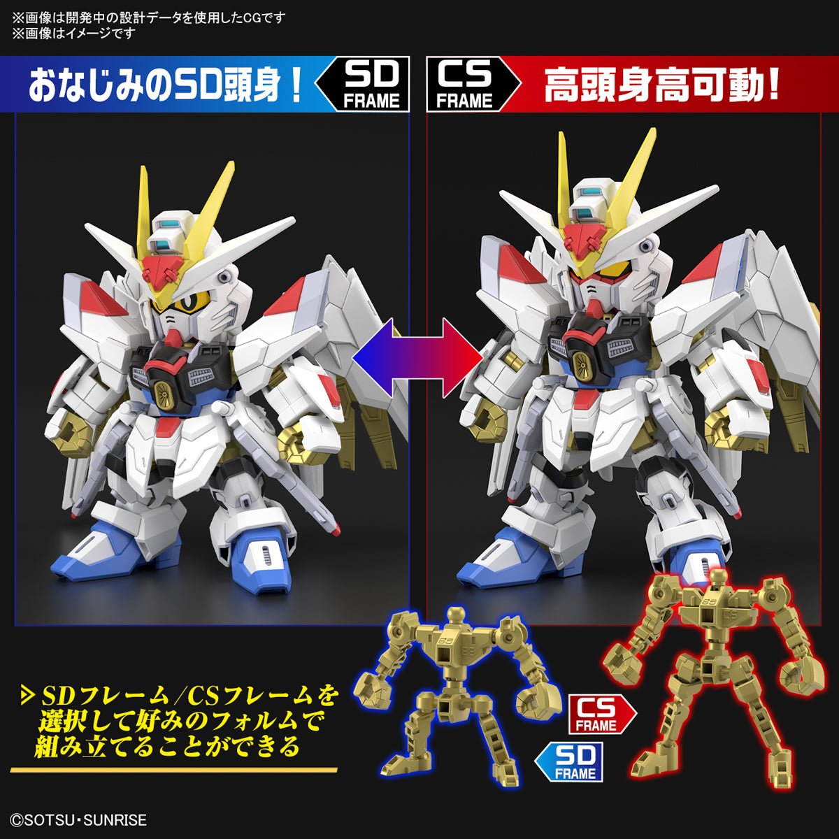 SD Cross Silhouette - Mighty Strike Freedom Gundam - MEKA NEKO