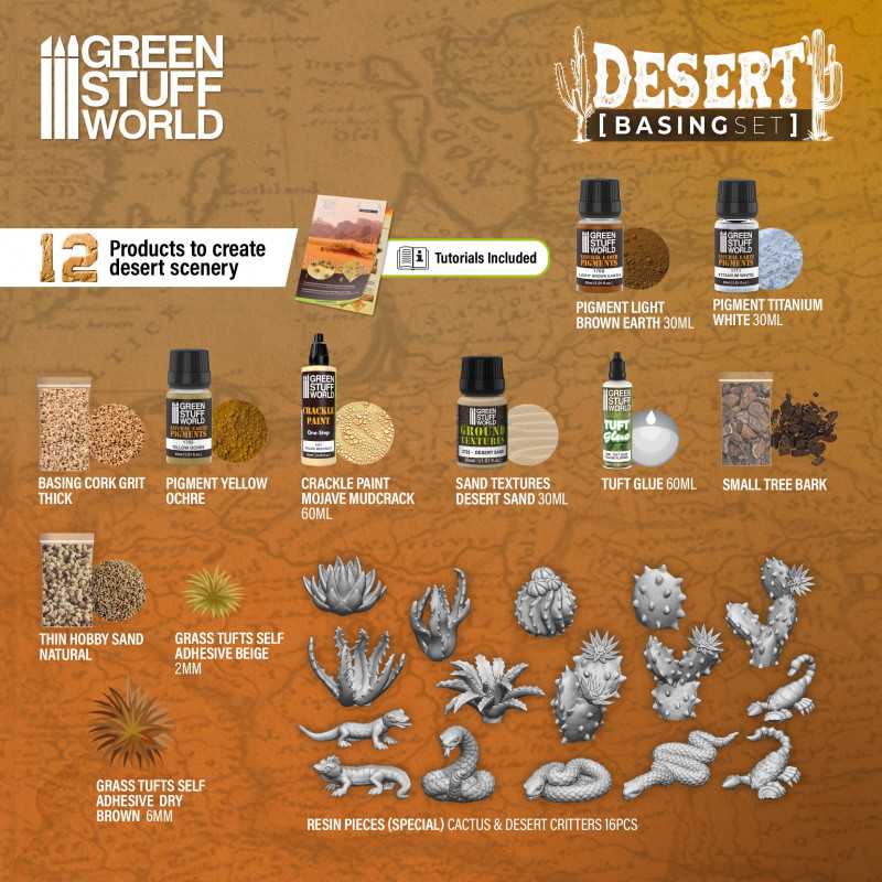 Green Stuff World - Kit de Soclage : Désertique