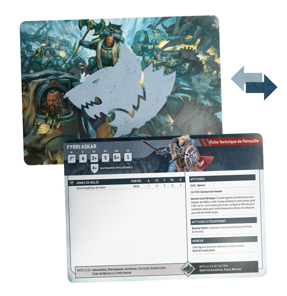 Warhammer 40K - Cartes Techniques : Space Wolves - MEKA NEKO