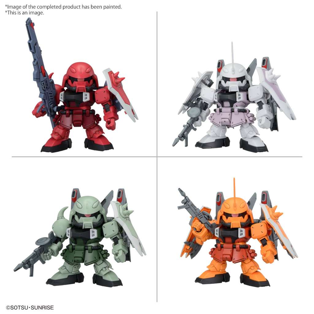 Gunpla - Bb Senshi Zgmf Zaku Series Set