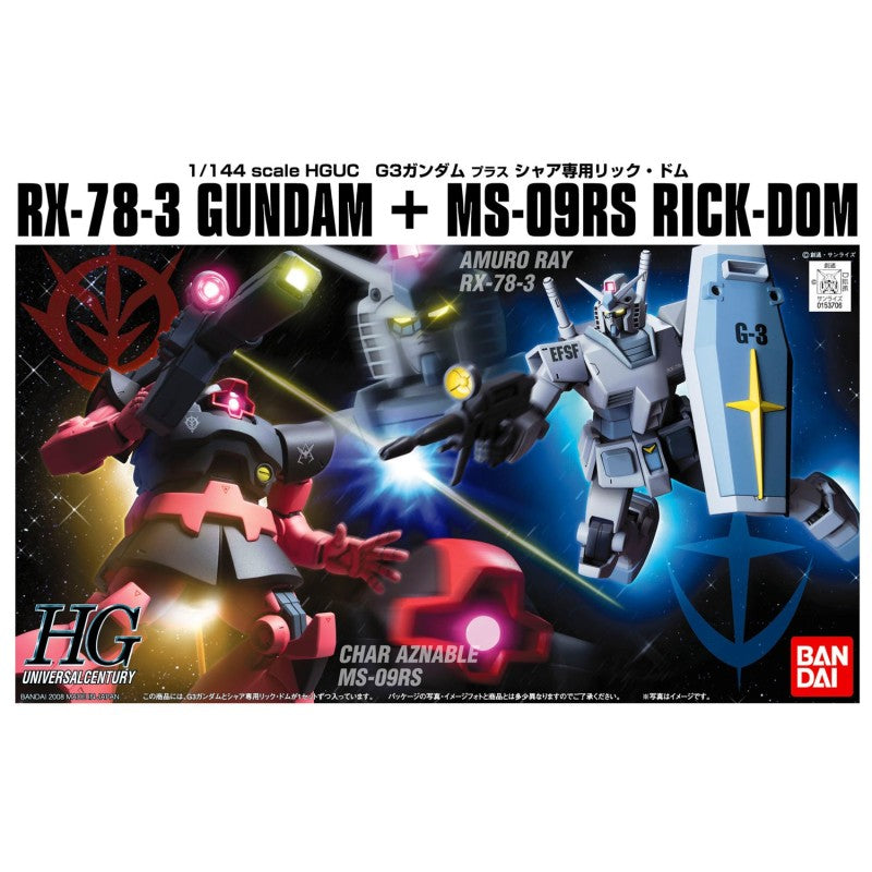 Gunpla HG 1/144 - Set Gundam RX 78-3 + Char's Rick Dom