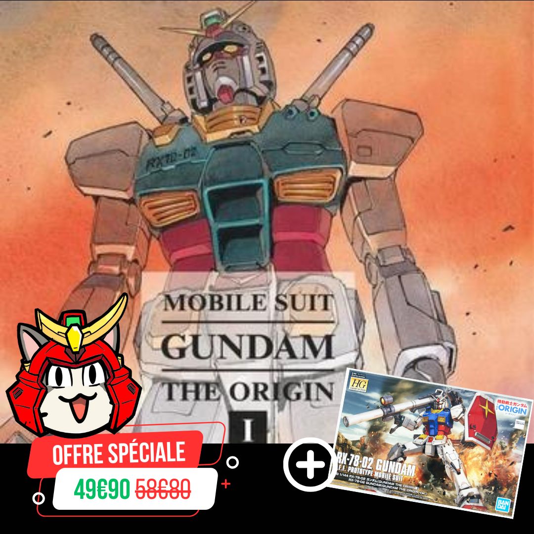 Offre Spéciale : Gundam The Origin Tome 1 + Gunpla HG 1/144 Gundam RX 78-2 The Origin Ver