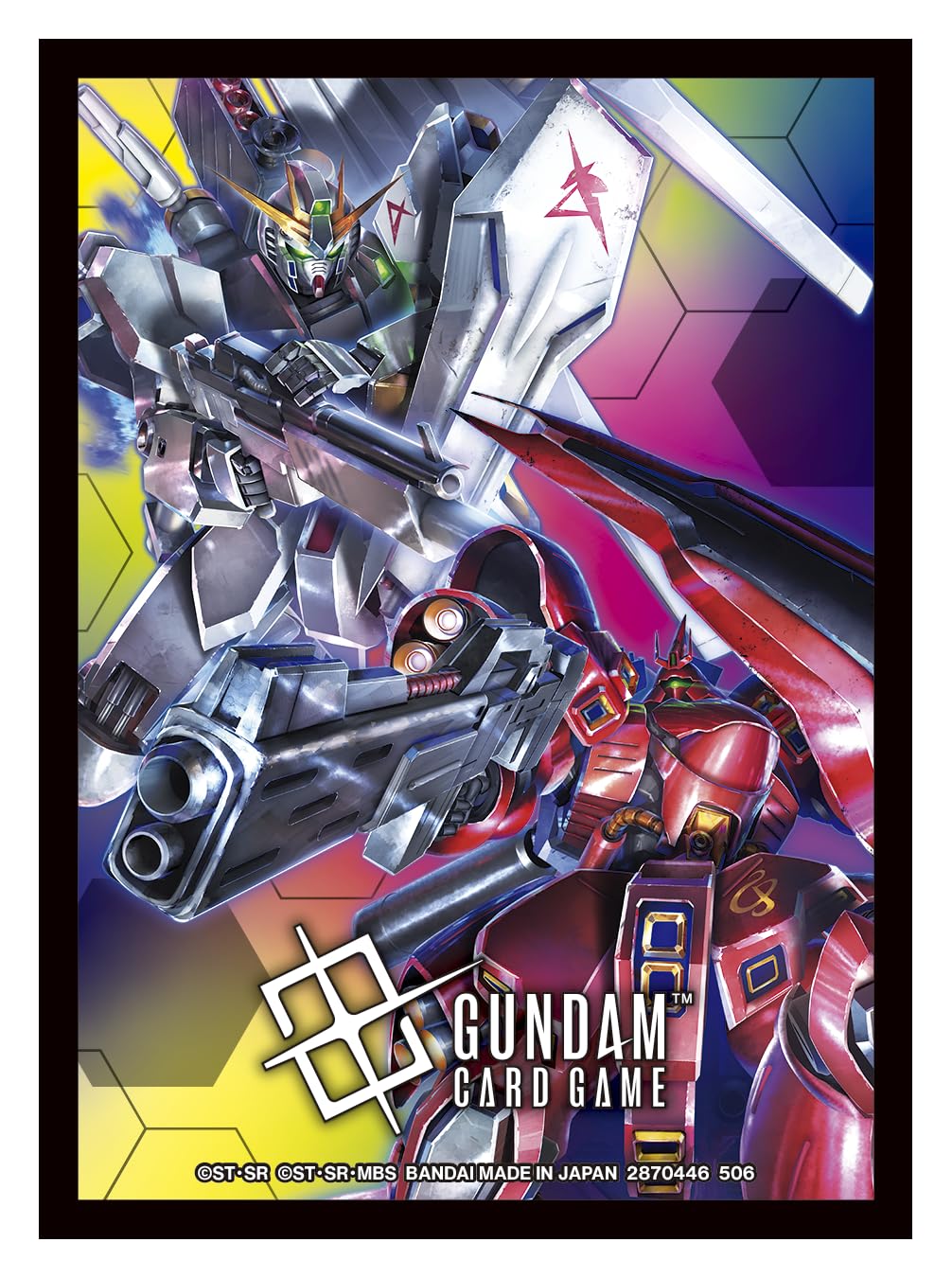 Gundam Card Game - Sleeves Nu Gundam vs. Sazabi | Bandai