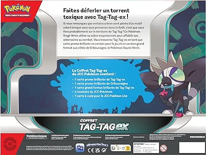 Pokémon JCC - Coffret Tag-Tag ex (4 boosters) 2024/04