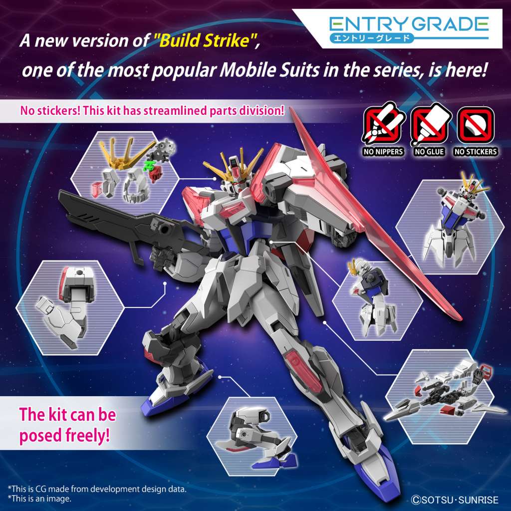 Gundam Gunpla Entry Grade 1/144 Build Strike Exceed Galaxy