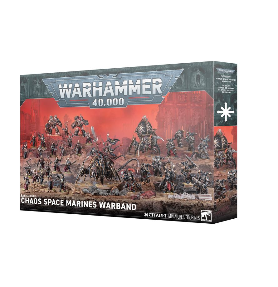 Warhammer 40,000 - Bataillon :  Bande de Guerre des Space Marines du Chaos (PRÉCOMMANDE)