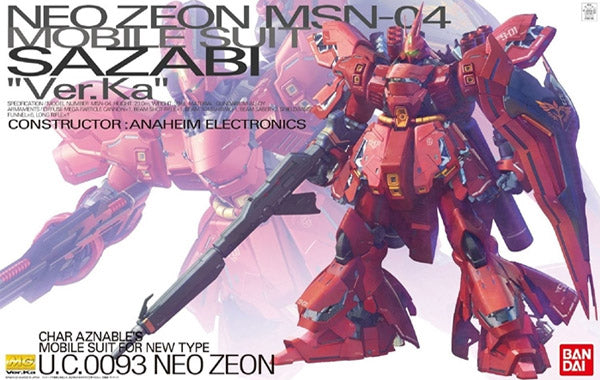 Gunpla MG 1/100 - Msn-04 Sazabi Ver. Ka