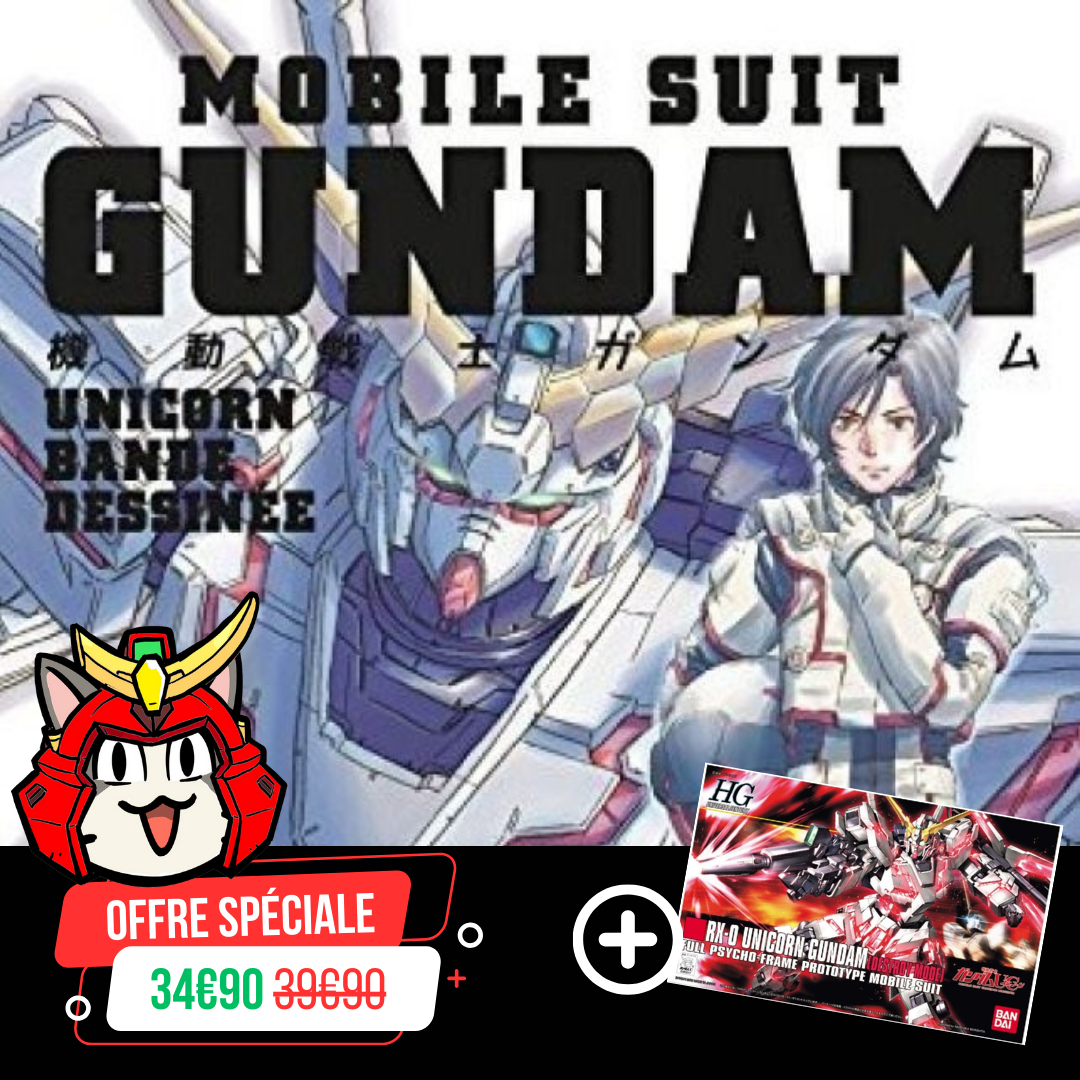 Offre Spéciale : Gundam Unicorn Tome 1 + Gunpla HG 1/144 Gundam RX-0 Unicorn Destroy Mode