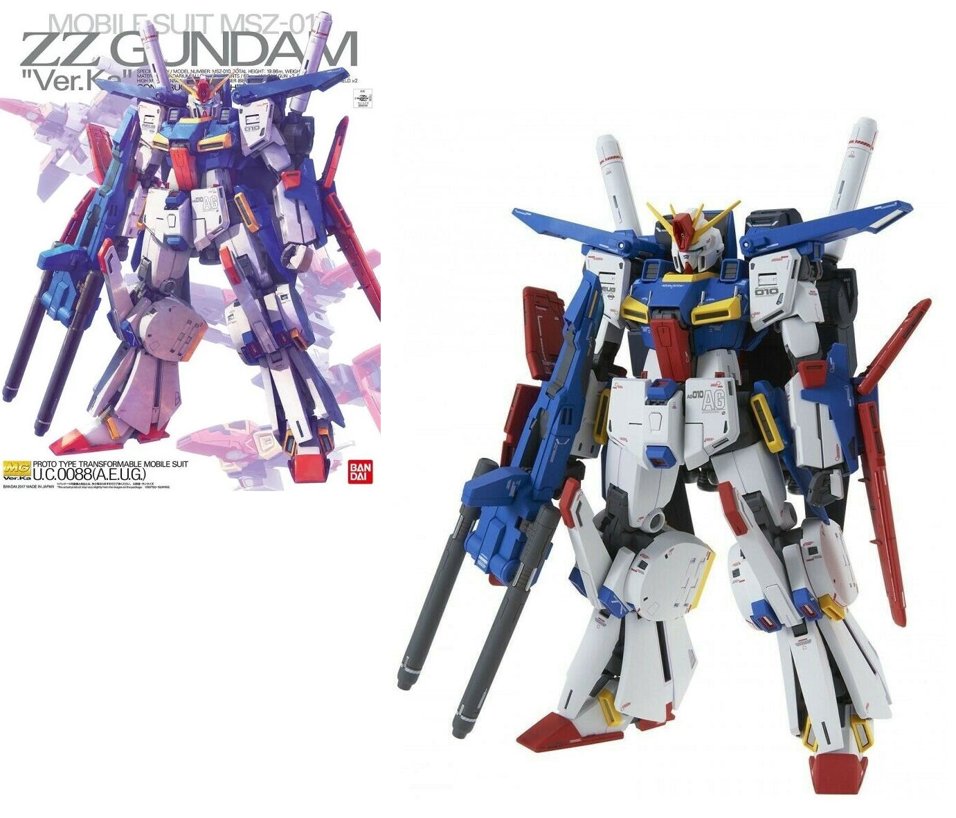 Gunpla MG 1/100 ZZ Gundam Ver. Ka (Campaign)