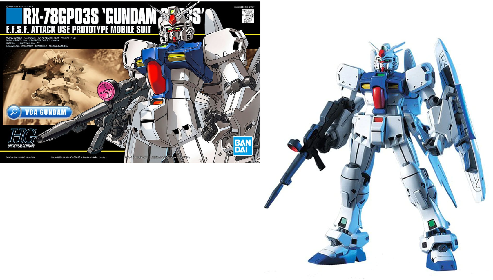 Gunpla HG 1/144 - 025 Gundam RX-78 GP03S