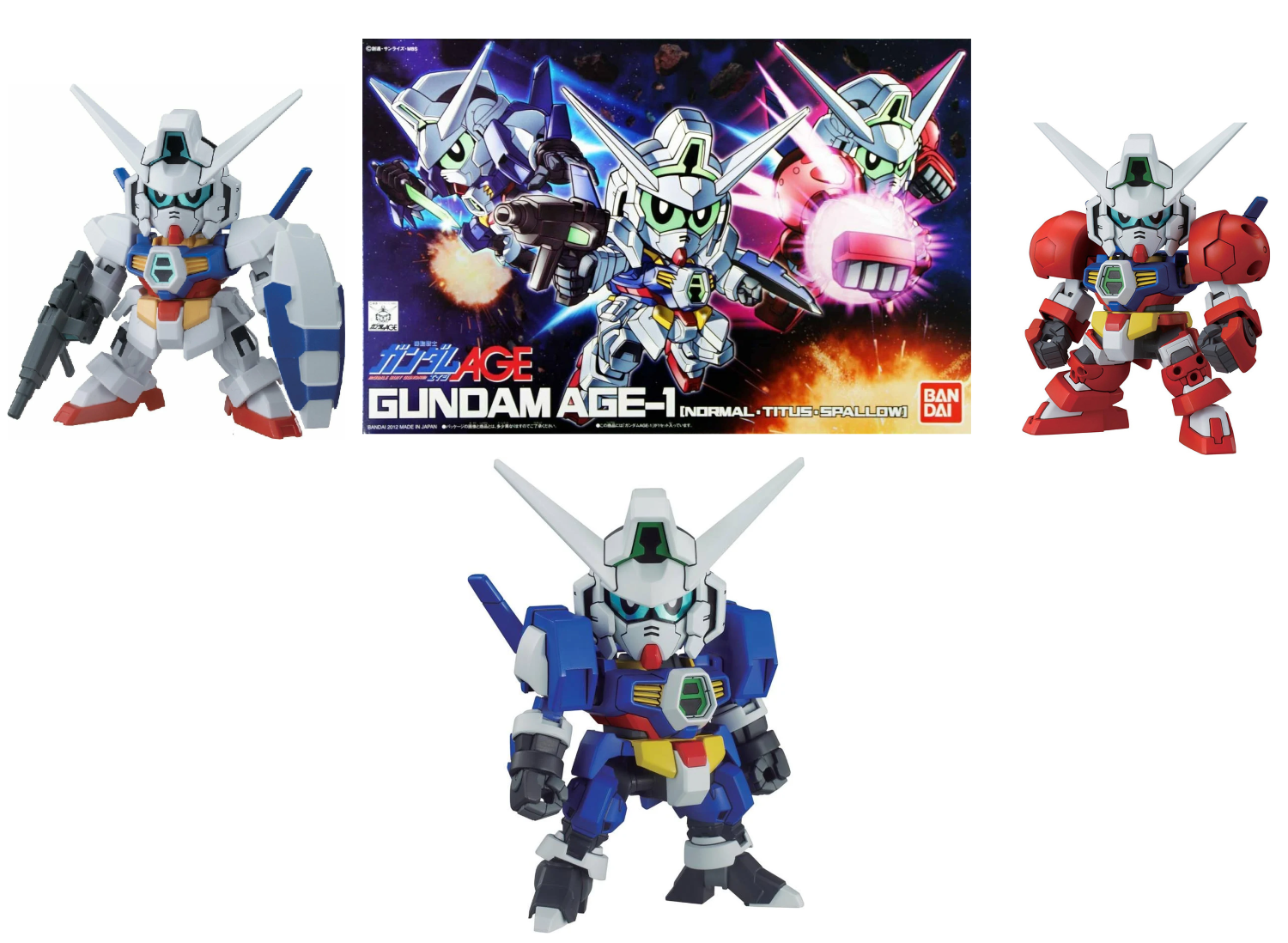 Gunpla SD - BB369 Gundam Age-1 (Normal-Titus-Spallow)