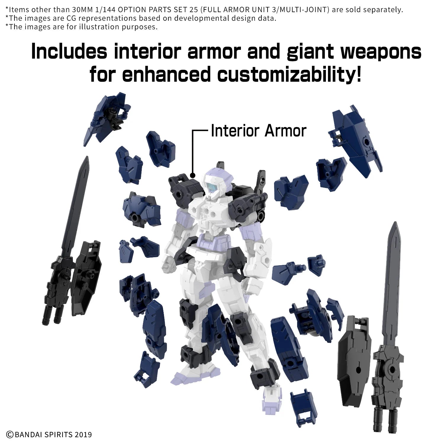 Model Kit 30 Minutes Missions - 1/144 Opt Part Set 25 (Full Armor Unit 3/Multi-Joint) (PRÉCOMMANDE)