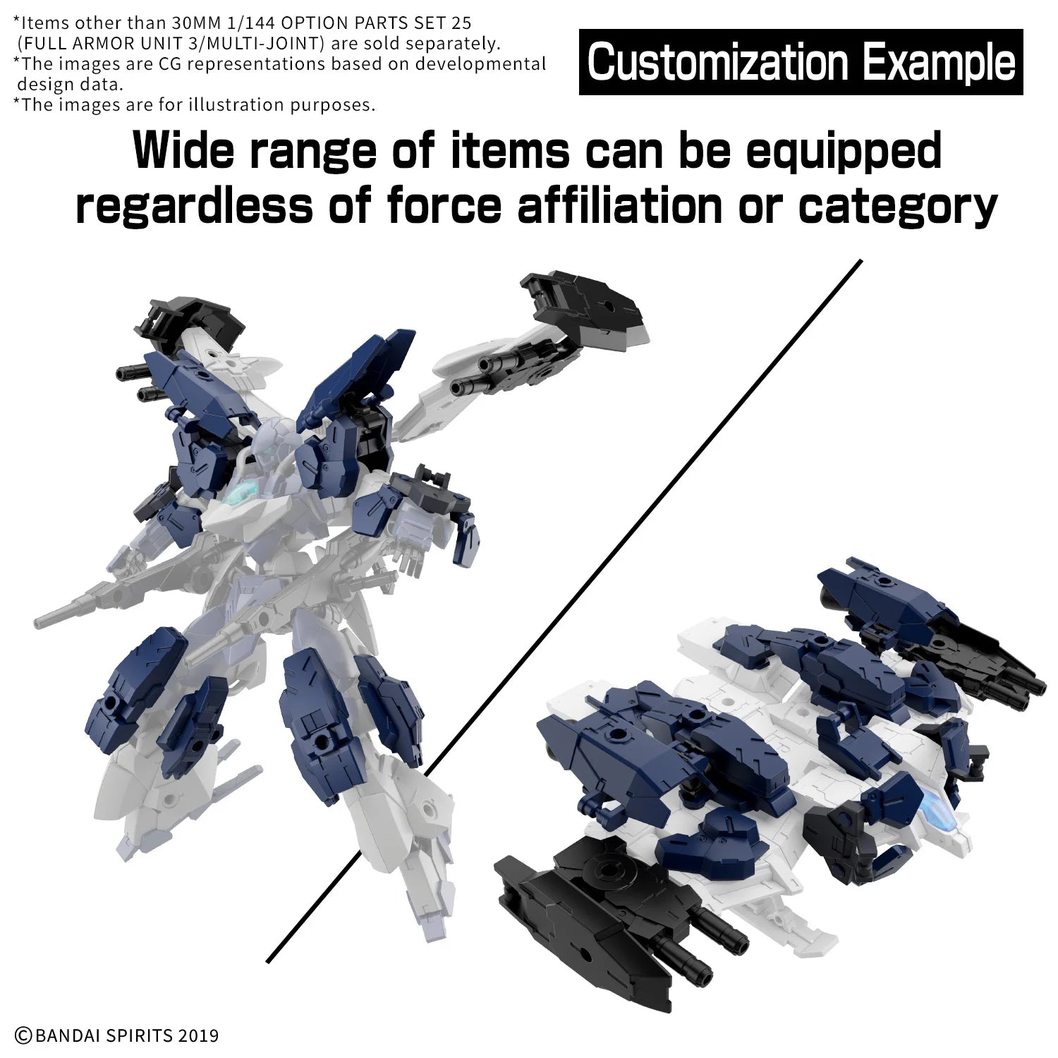 Model Kit 30 Minutes Missions - 1/144 Opt Part Set 25 (Full Armor Unit 3/Multi-Joint) (PRÉCOMMANDE)