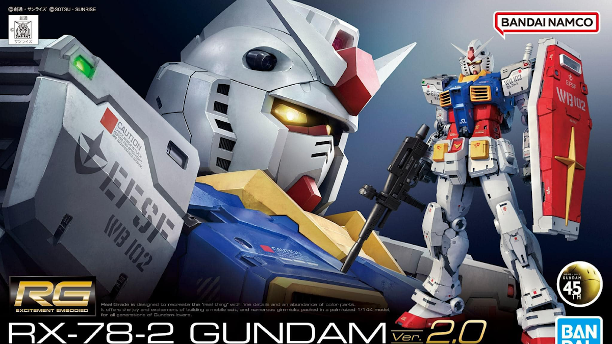 Gunpla RG 1/144 Gundam RX 78-2 Ver.2.0