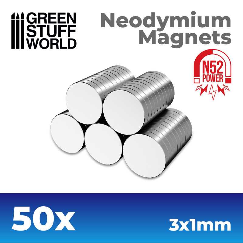 Green Stuff World - Aimants Néodymes 3x1mm
